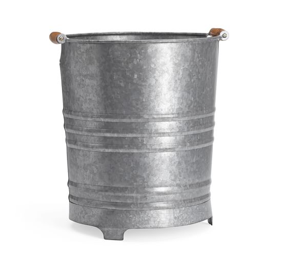 Galvanized Trash Can Pottery Barn
