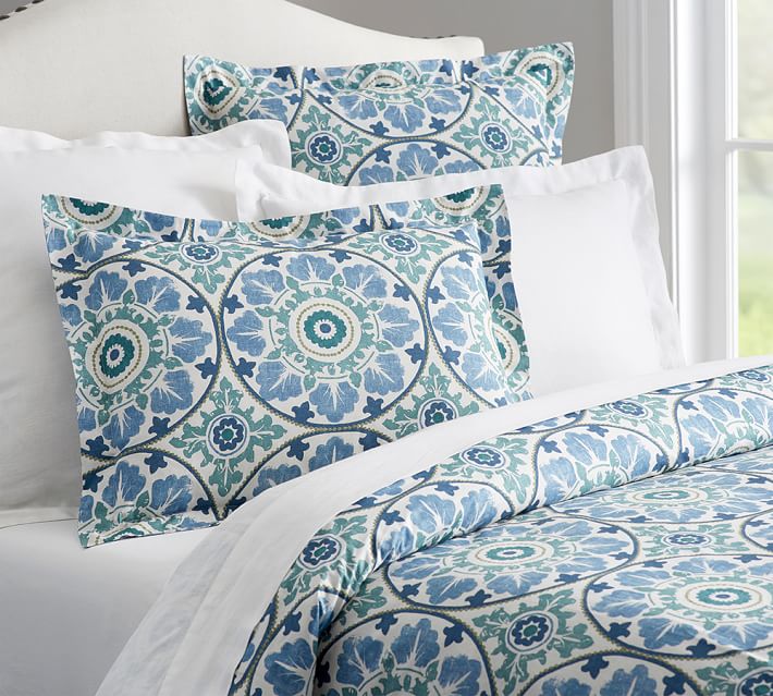Turquoise Duvet Cover Queen The Duvets Veronica Anic Duvet Cover Sham Pottery Barn