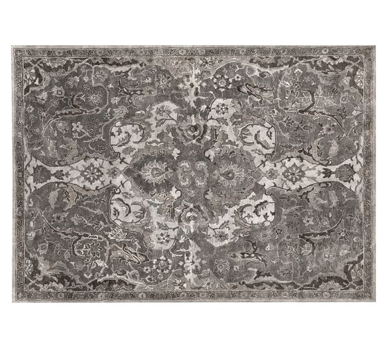 Nolan Persian Rug Gray Pottery Barn