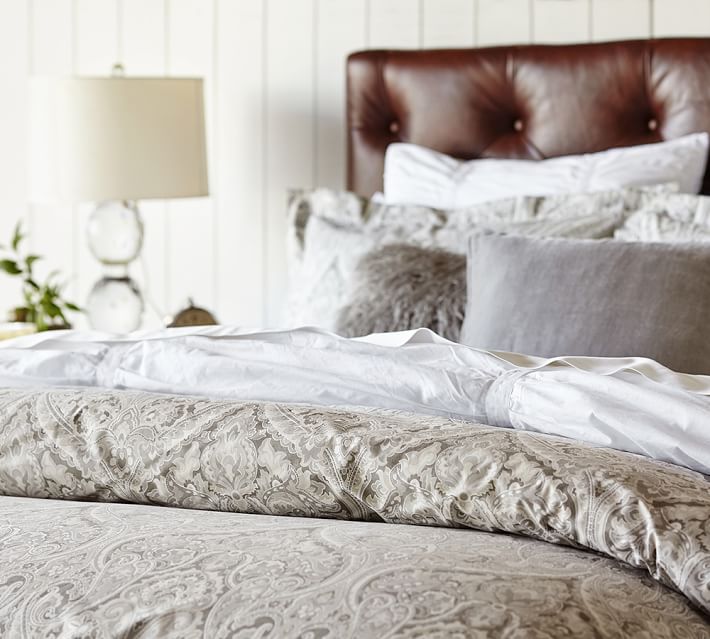 Mackenna Paisley Duvet Cover Sham Blue Pottery Barn