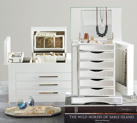 Ultimate Mirrored Jewelry Box Pottery Barn