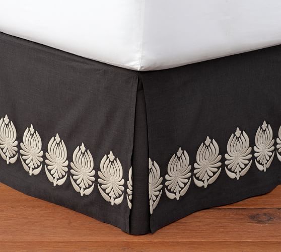 Embroidered Bed Skirt 7