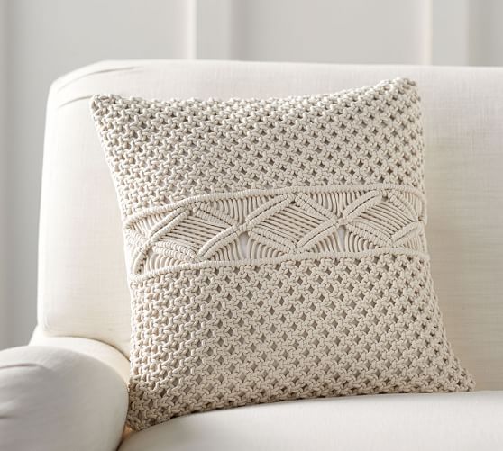 Macrame Pillow Cover Pottery Barn