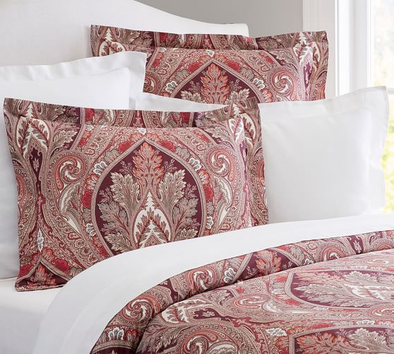 Mira Paisley Duvet Cover Sham Pottery Barn Null Null Null Null