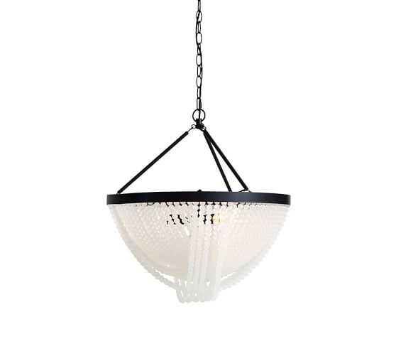 Jocelyn Frosted Beaded Chandelier Pottery Barn