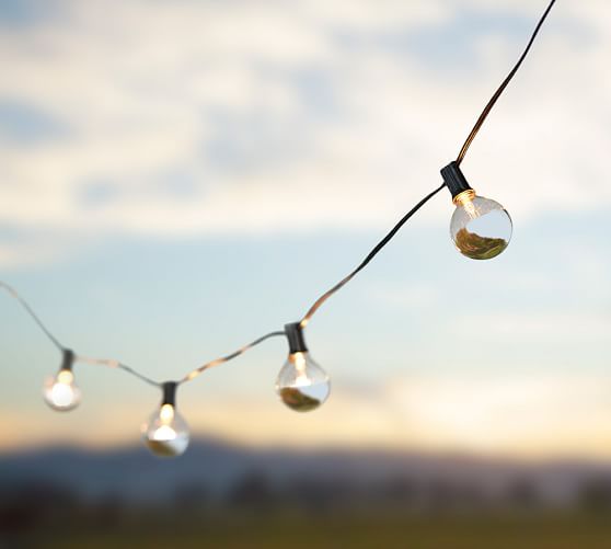 Metallic Dipped String Lights Pottery Barn