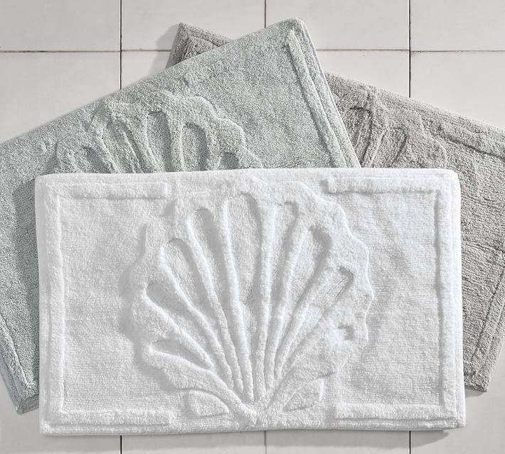 S Sculpted Bath Rug Pottery Barn