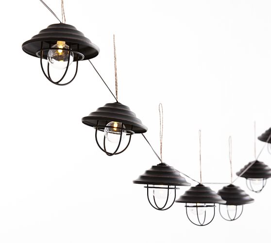 Metal Cage String Lights Pottery Barn