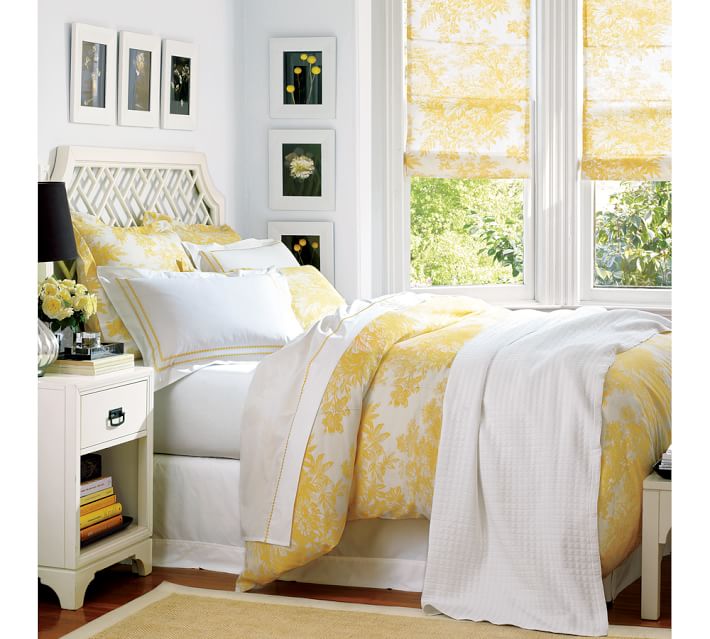 Yellow And White Duvet Cover The Duvets Matine Toile Duvet Cover Sham Marigold Yellow Pottery Barn