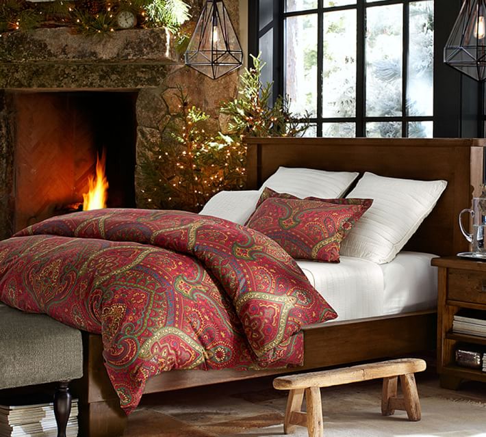 Mira Paisley Duvet Cover Sham Pottery Barn