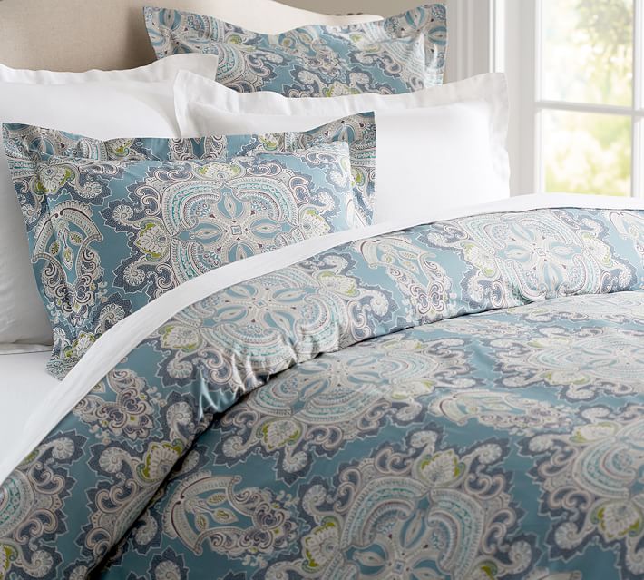 Bedding Sets Duvet Covers Pottery Barn Finley Paisley Duvet