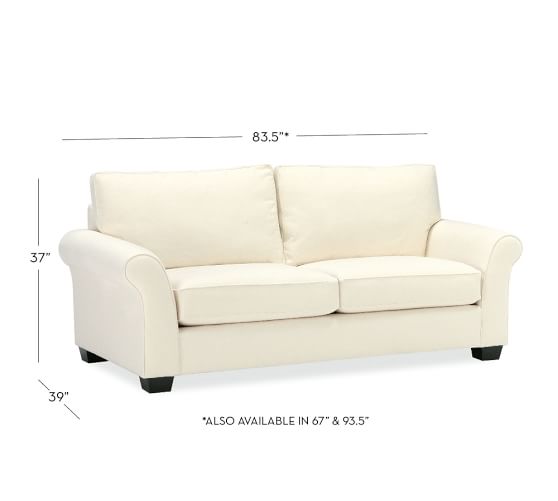 PB Comfort Roll Arm Upholstered Sofa Pottery Barn