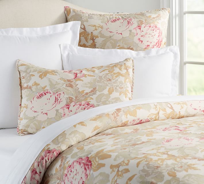 Patterned Duvets Shams Pottery Barn Quicklook Rebecca Floral Duvet Cover