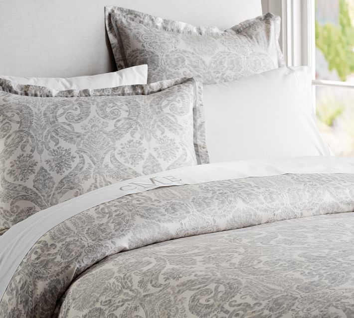 Grey Duvet Cover Full The Duvets Samantha Damask Duvet Cover Sham Pottery Barn
