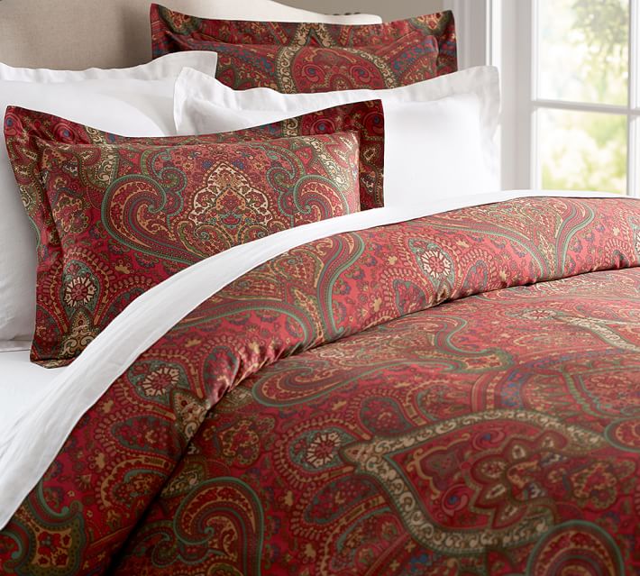 Paisley King Duvet Cover The Duvets Mira Paisley Duvet Cover Sham Pottery Barn