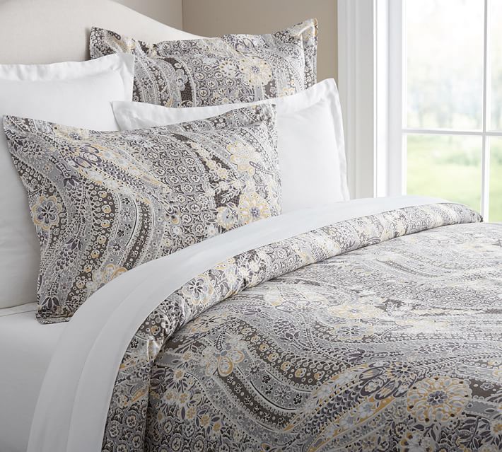 Paisley Duvet Covers King Sweetgalas Gracie Anic Duvet Cover Sham Pottery Barn