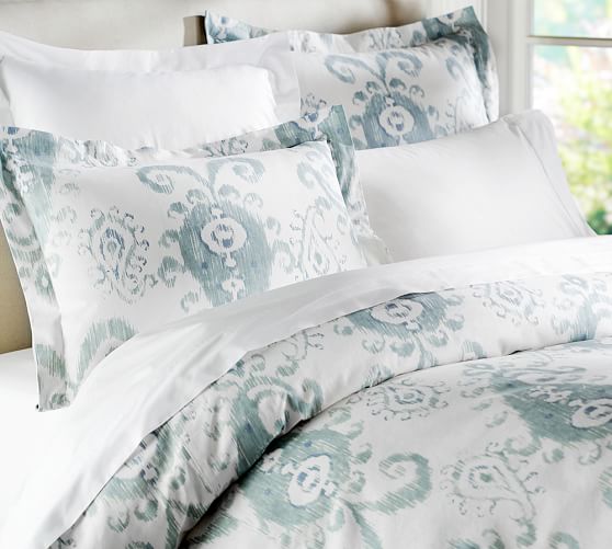 Mia Ikat Duvet Cover u0026 Sham | Pottery Barn