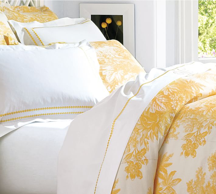 Red Toile Duvet Cover The Duvets Matine Toile Duvet Cover Sham Marigold Yellow Pottery Barn