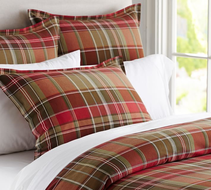 Tahoe Plaid Duvet Cover Sham Pottery Barn