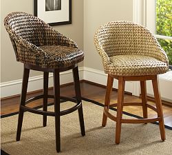 seagrass bucket swivel barstool j