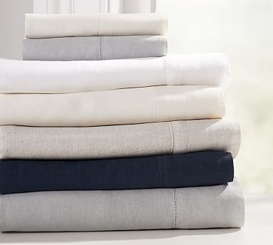 linen flax sheet belgian hillary registry picks pottery barn