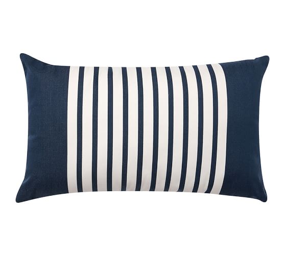 Mariner Stripe Indoor/Outdoor Pillow | Pottery Barn