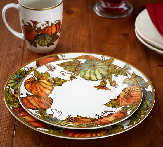 Heritage Pumpkin Dinnerware | Pottery Barn