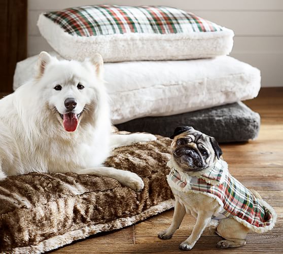 Denver Plaid Pet Bed Cover | Pottery Barn