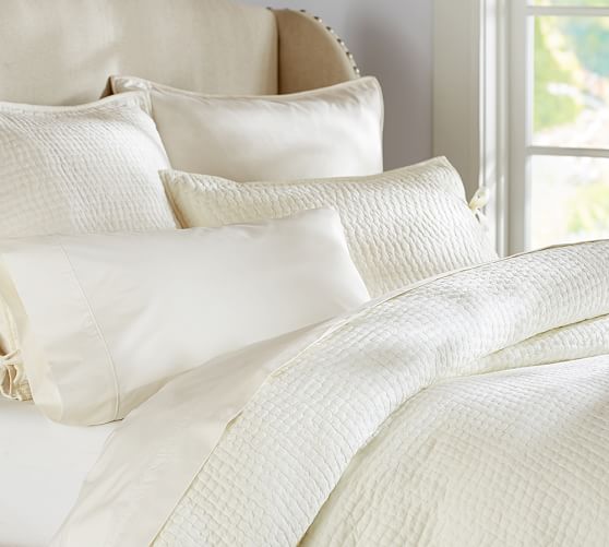 Pick-Stitch Handcrafted Quilt & Sham | Pottery Barn