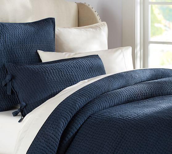 Pick-Stitch Handcrafted Quilt & Sham | Pottery Barn