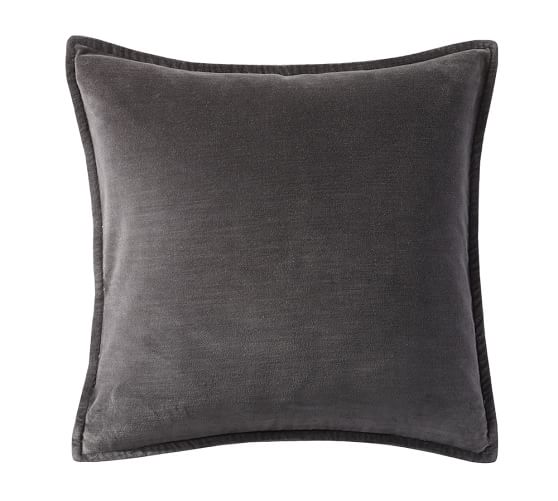 Washed Velvet Pillow Cover | Pottery Barn