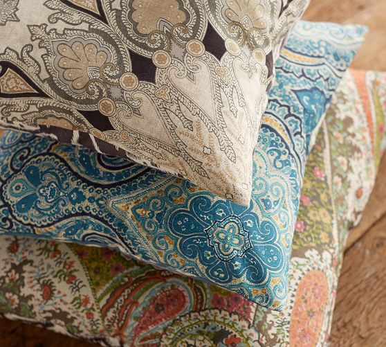 Beale Paisley Reversible Pillow Cover | Pottery Barn