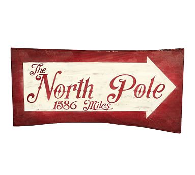 Holiday North Pole Sign | Pottery Barn