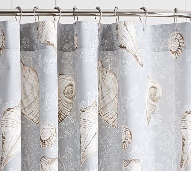 Summer Seashell Shower Curtain | Pottery Barn