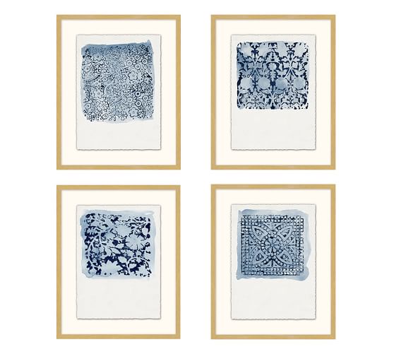 Textile Stamp Framed Prints | Pottery Barn