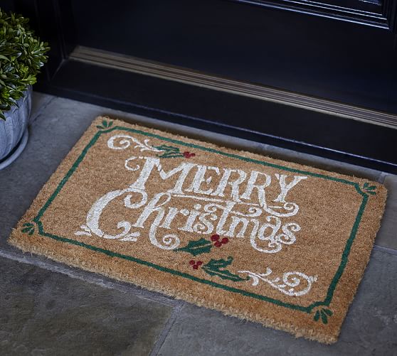 Merry Christmas Doormat | Pottery Barn