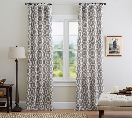 Dakota Diamond Print Drape | Pottery Barn