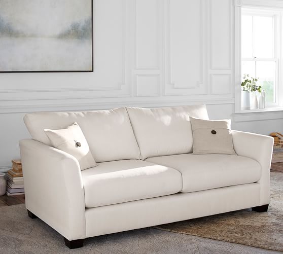 PB Comfort Fin Upholstered Sofa Collection | Pottery Barn