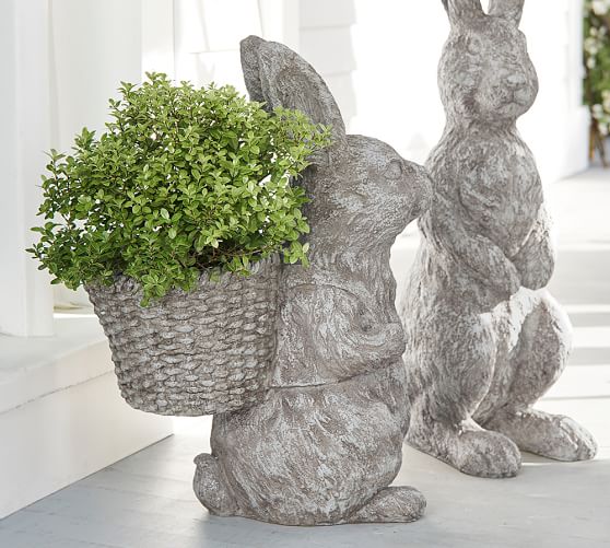 Indoor/Outdoor Bunny Planter | Pottery Barn