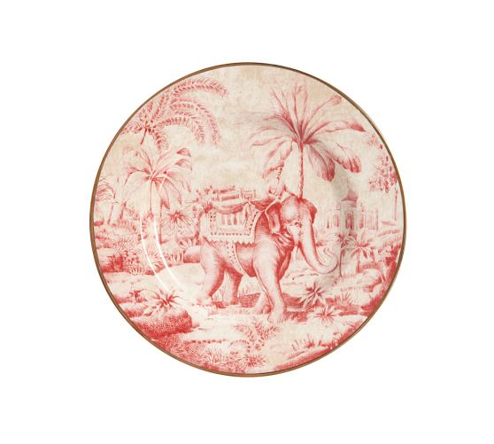 Sabyasachi Salad Plate, Mixed Set of 4 - Animals | Pottery Barn